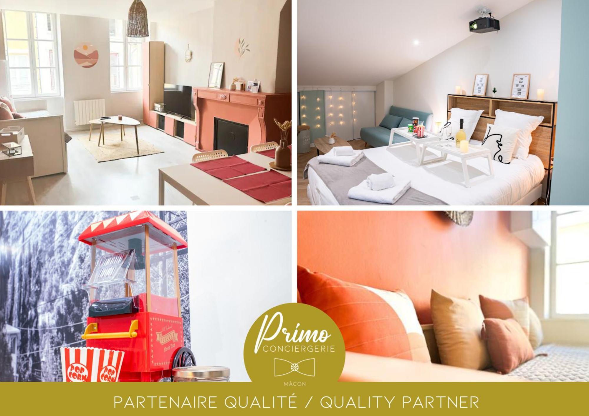 Food And Chill - Deux Appartements Hypercentre - 1 Theme Cinema - By Primo C0Nciergerie Tournus Exterior foto